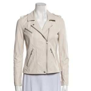 Rebecca Taylor Lamb Leather Biker Jacket Size 8